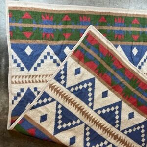 Southwestern Blanket Throw Geometric Aztec Native American Design